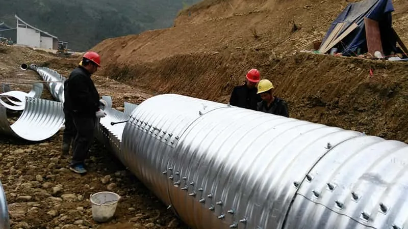 Quality requirements of Underground Shelter Galvanized&nbsp;Culvert&nbsp;Pipe 