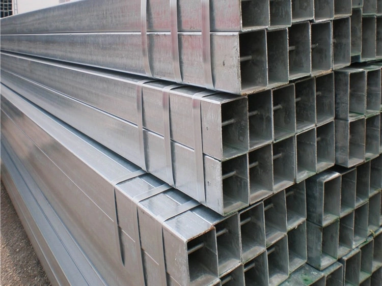 Hot Dipped Galvanized Steel Square Tube Pipe Ms Steel Pipe China Origin