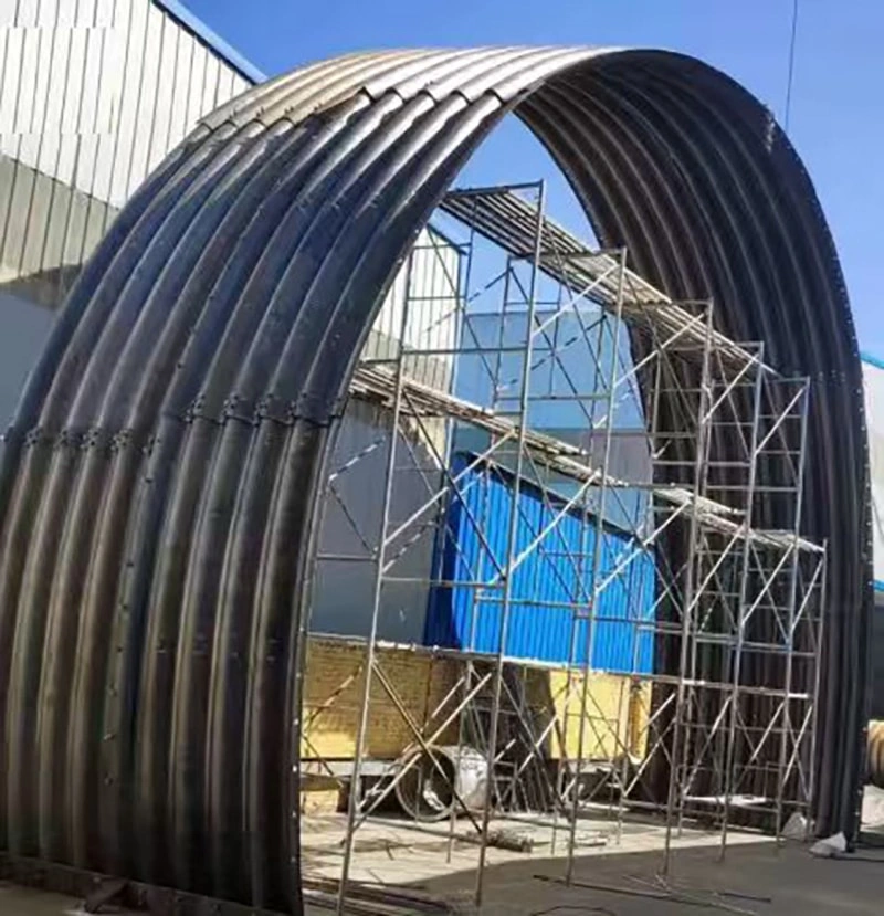 Corrugated pipe culvert is also called metal corrugated pipe culvert or steel corrugated culvert