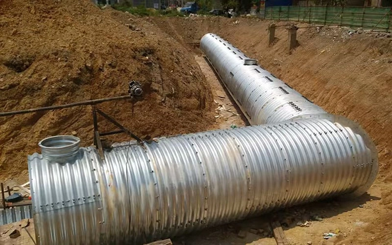 Corrugated culvert pipe