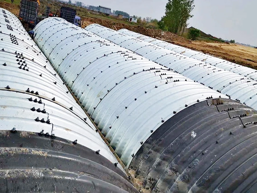 Corrugated steel sewer pipe