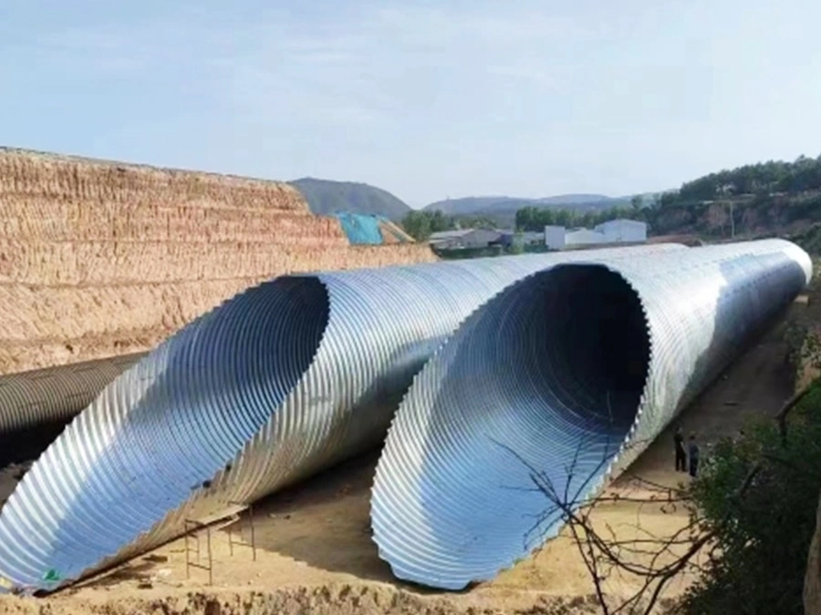 Corrugated steel pipe