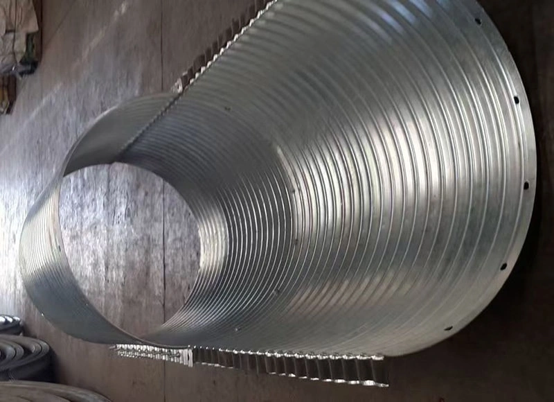 Two Plates Assembly Corrugated Steel Pipe Culvert Two Plates Assembly Corrugated Steel Pipe Culvert