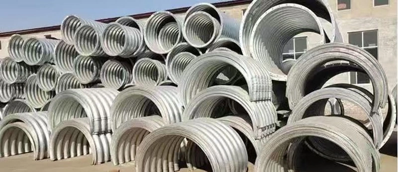 The structural types of corrugated steel pipe